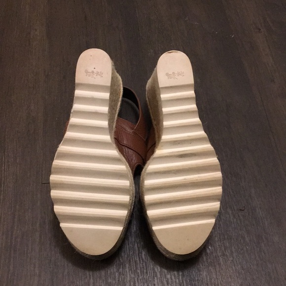Coach Womens High Espadrille Wedge brown Sandal - Picture 6 of 9